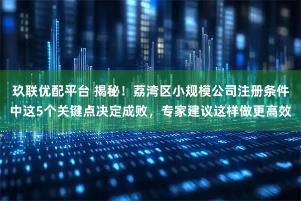 玖联优配平台 揭秘！荔湾区小规模公司注册条件中这5个关键点决定成败，专家建议这样做更高效