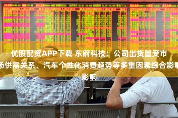 优股配资APP下载 东箭科技：公司出货量受市场供需关系、汽车个性化消费趋势等多重因素综合影响